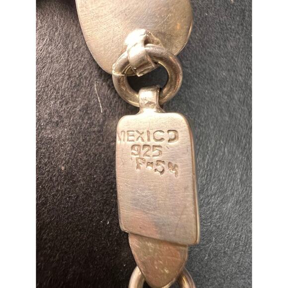 Vintage Taxco Mexico Sterling silver bracelet - Picture 5 of 16